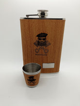 Charger l&#39;image dans la galerie, Ensemble de flacons de hanche en bois portables avec 1 entonnoir et 4 tasses en acier inoxydable / Portable Wooden Hip Flask Set with 1 Funnel and 4 Cups Steel
