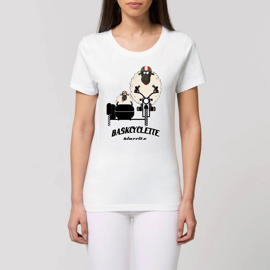 T-shirt Femme 100% Coton BIO BASKYSHEEP SIDECAR