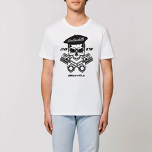 Charger l&#39;image dans la galerie, T-shirt Homme 100 % coton bio SKULL BASKCYCLETTE
