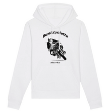 Charger l&#39;image dans la galerie, Sweat-shirt Bio Unisexe à capuche /Bio Unisex Hooded sweatshirt  BASKCYCLETTE SKULL RIDER
