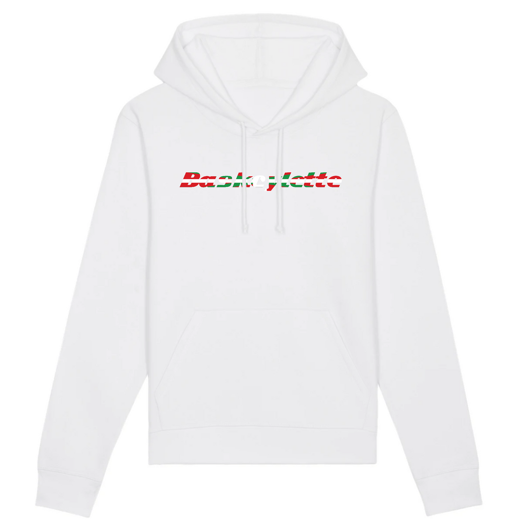 Sweat-shirt Bio Unisexe à capuche /Bio Unisex Hooded sweatshirt  BASKCYCLETTE COULEUR BASQUE