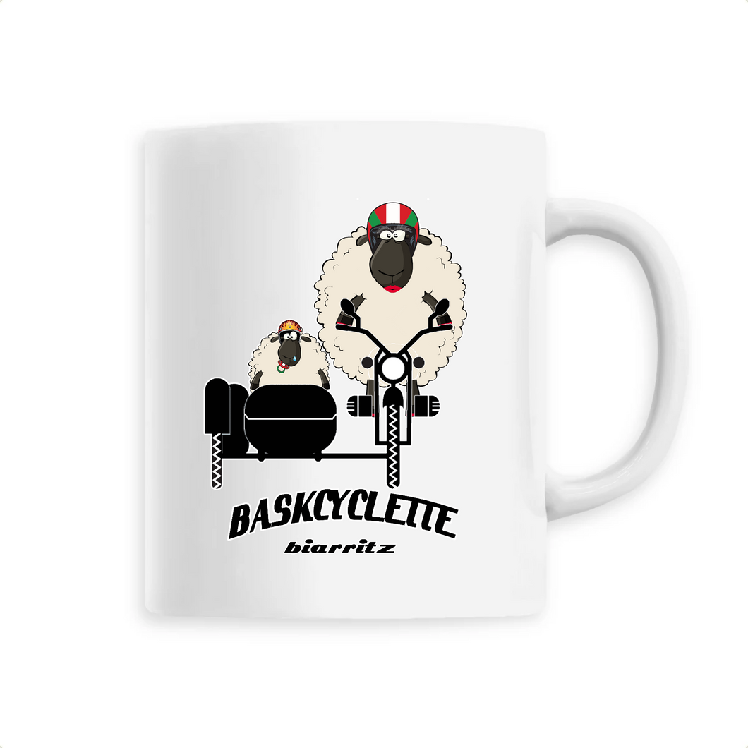 Mug anse colorée / Contrast Coffee Mug BASKYSHEEP WOMAN SIDECAR