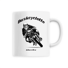 Charger l&#39;image dans la galerie, Mug anse colorée / Contrast Coffee Mug  BASKCYCLETTE SKULL BIKER
