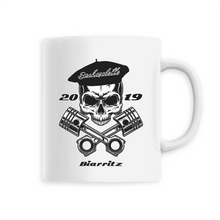 Charger l&#39;image dans la galerie, Mug anse colorée / Contrast Coffee Mug  BASKCYCLETTE SKULL BIARRITZ
