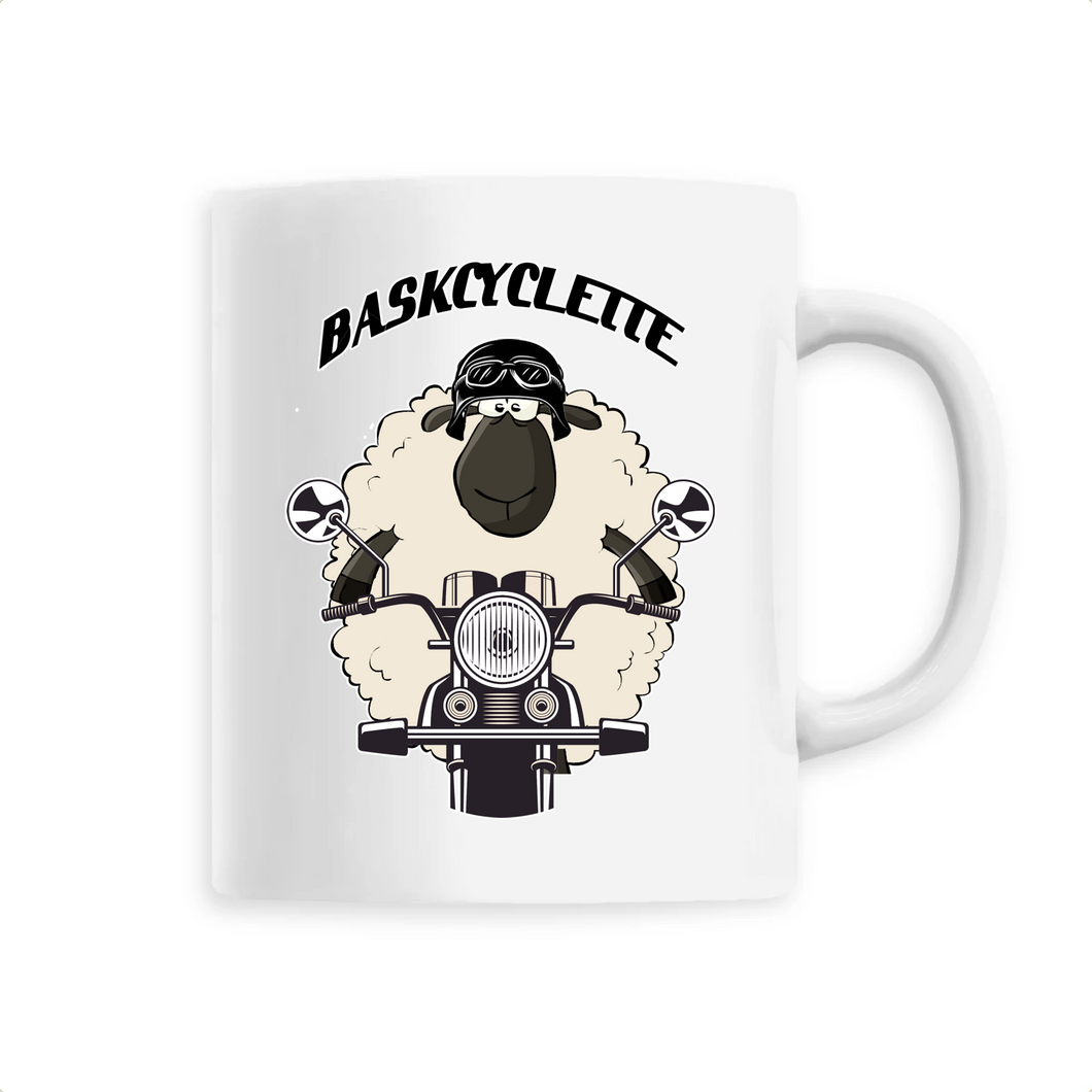 Mug anse colorée / Contrast Coffee Mug  BASKYSHEEP MAN BIKER