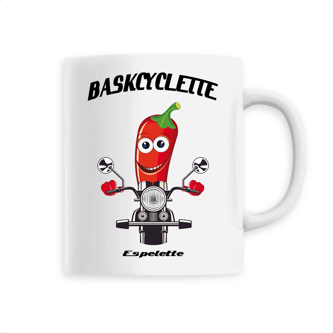 Mug anse colorée / Contrast Coffee Mug  BASKCYCLETTE PIMENT D' ESPELETTE