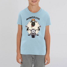 Charger l&#39;image dans la galerie, T-shirt Enfant à manches courtes 100% COTON BIO  logo BABY BASKYSHEEP BIKER
