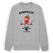 Charger l&#39;image dans la galerie, Sweat-shirt Bio Unisexe /Bio Unisex sweatshirt BASKCYCLETTE PIMENT D&#39; ESPELETTE
