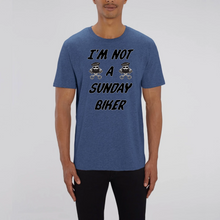 Charger l&#39;image dans la galerie, T-shirt Homme 100 % coton bio  &quot;I&#39;M NOT A SUNDAY BIKER&quot;
