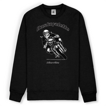 Charger l&#39;image dans la galerie, Sweat-shirt Bio Unisexe /Bio Unisex sweatshirt BASKCYCLETTE SKULL BIKER
