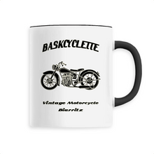 Charger l&#39;image dans la galerie, Mug anse colorée / Contrast Coffee Mug  BASKCYCLETTE MOTORCYCLE VINTAGE
