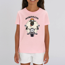 Charger l&#39;image dans la galerie, T-shirt Enfant à manches courtes 100% COTON BIO  logo BABY BASKYSHEEP BIKER
