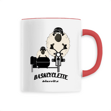 Charger l&#39;image dans la galerie, Mug anse colorée / Contrast Coffee Mug  BASKYSHEEP MAN SIDECAR
