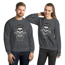 Charger l&#39;image dans la galerie, Sweat Unisexe à Col Rond / Unisex Sweatshirt  SKULL BASKCYCLETTE
