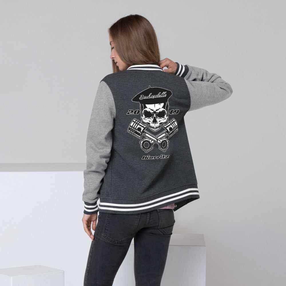 Veste pour Femme Letterman / Women's Letterman Jacket  SKULL BASKCYCLETTE