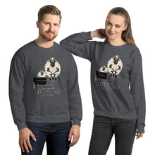 Charger l&#39;image dans la galerie, Sweat Unisexe à Col Rond / Unisex sweatshirt  BASKYSHEEP WOMAN SIDECAR
