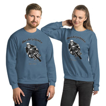 Charger l&#39;image dans la galerie, Sweat Unisexe à Col Rond / Unisex Sweatshirt  BASKCYCLETTE SKULL BIKER
