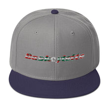 Charger l&#39;image dans la galerie, Casquette Snapback Brodée / Embroidery Snapback Hat  BASKCYCLETTE COULEUR PAYS BASQUE
