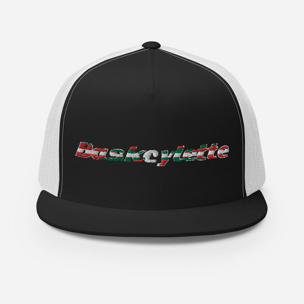 Casquette Trucker Brodée /Embroidery Trucker Cap  BASKCYCLETTE COULEUR PAYS BASQUE