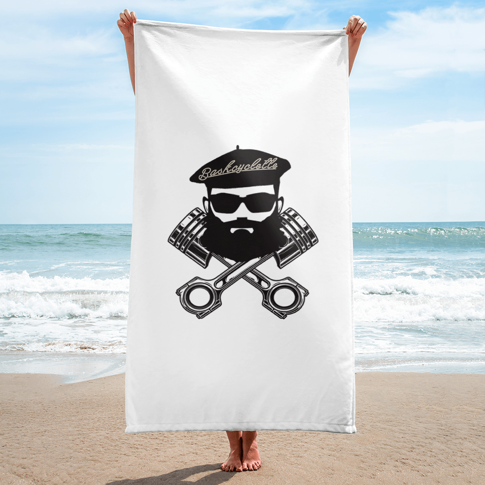 serviette de bain/plage logo baskcyclette