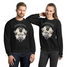 Charger l&#39;image dans la galerie, Sweat Unisexe à Col Rond / Unisex Sweatshirt  BASKYSHEEP MAN BIKER
