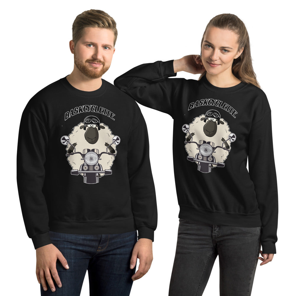 Sweat Unisexe à Col Rond / Unisex Sweatshirt  BASKYSHEEP MAN BIKER