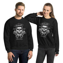 Charger l&#39;image dans la galerie, Sweat Unisexe à Col Rond / Unisex Sweatshirt  SKULL BASKCYCLETTE
