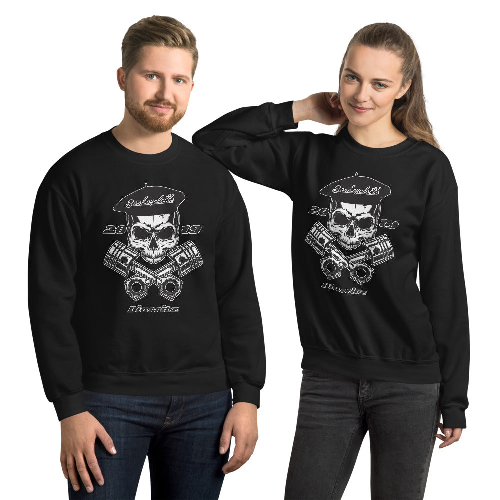 Sweat Unisexe à Col Rond / Unisex Sweatshirt  SKULL BASKCYCLETTE