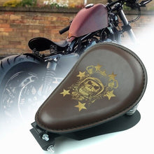 Charger l&#39;image dans la galerie, Mono selle avec ou sans fixation et support.Décoration SKULL pour chopper,harley,custom,sporster,vintage,etc...
