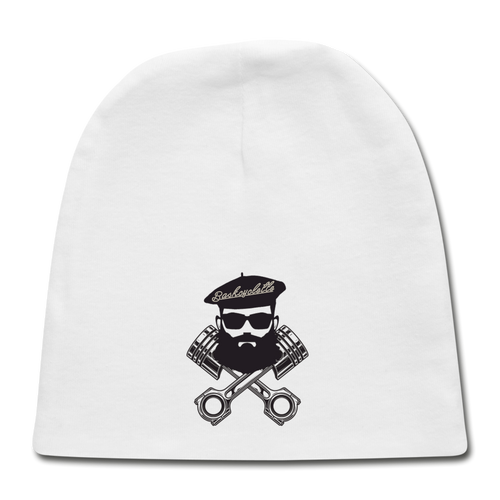 Bonnet Bébé / Baby Cap   Logo BASKCYCLETTE - white