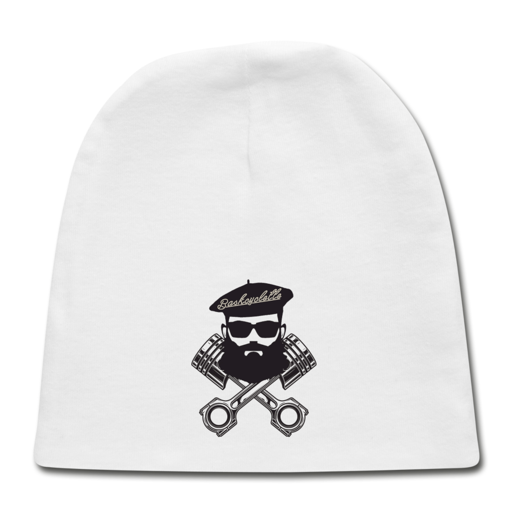 Bonnet Bébé / Baby Cap   Logo BASKCYCLETTE - white