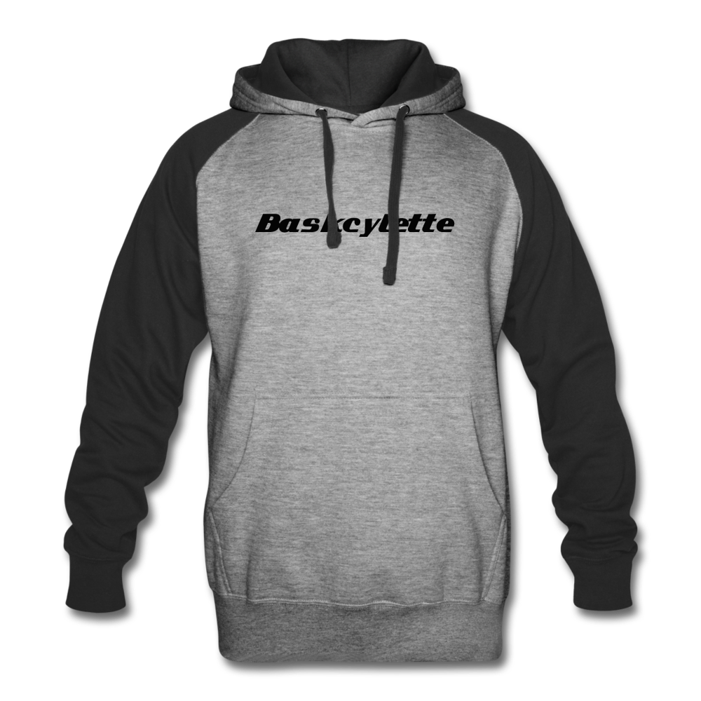 Sweat à capuche Colorblock unisexe / Unisex Colorblock Hoodie  BASKYSHEEP MAN SIDECAR - heather gray/black