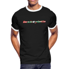 Charger l&#39;image dans la galerie, T-shirt Homme Ringer / Men&#39;s Ringer T-Shirt  BASKCYCLETTE Couleur Pays Basque - black/white
