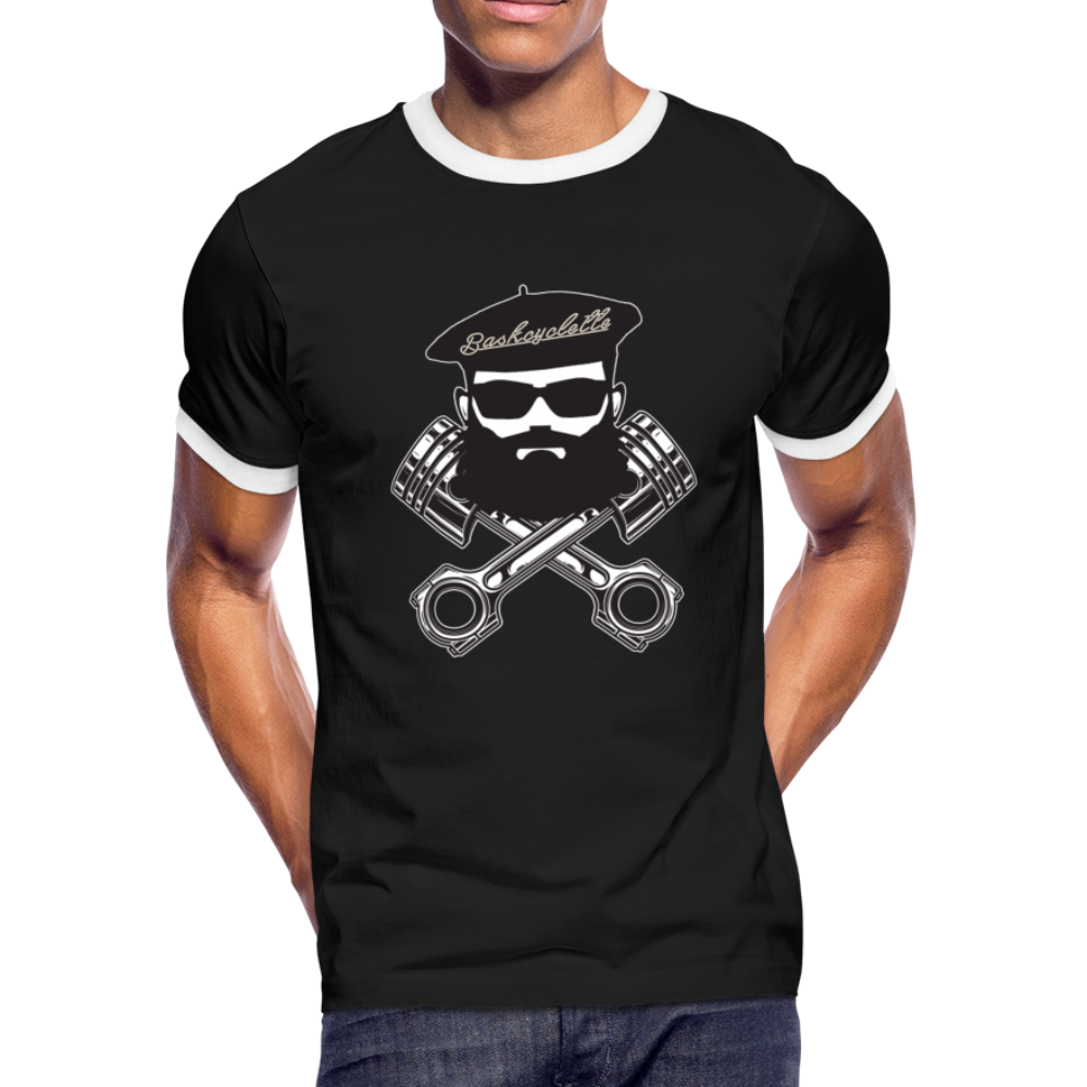 Men's Ringer T-Shirt - black/white