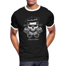 Charger l&#39;image dans la galerie, T-shirt Homme Ringer / Men&#39;s Ringer T-Shirt  SKULL BASKCYCLETTE - black/white
